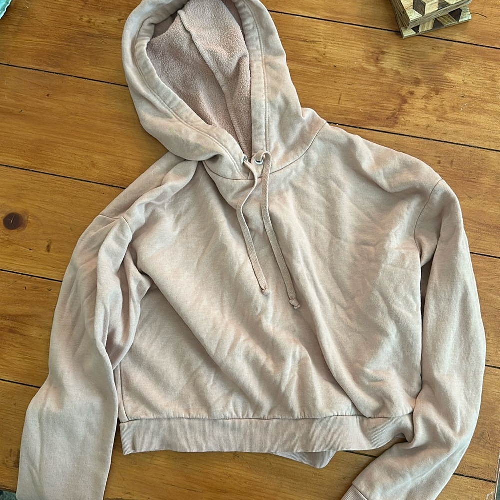Dusty Pink Cropped Sweatshirt